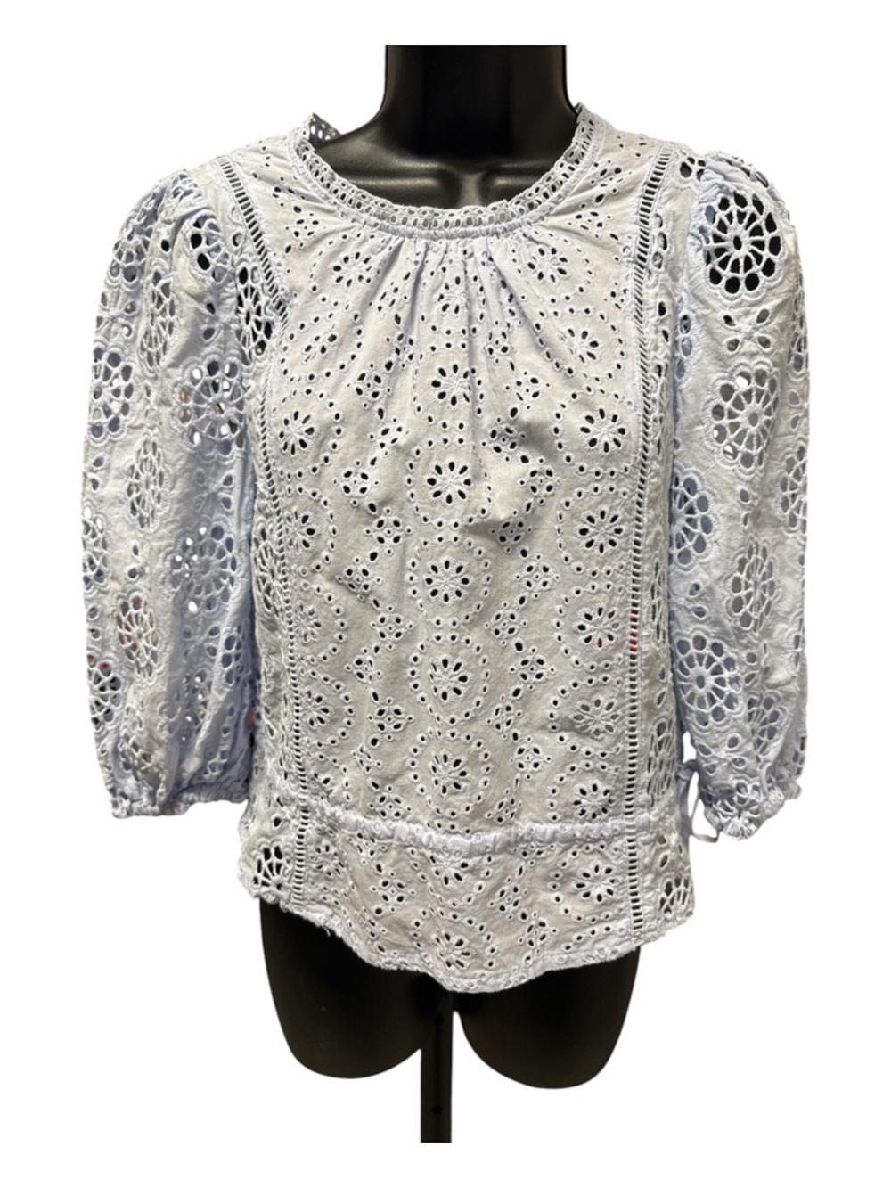 Banana Republic eyelet open knit shirt